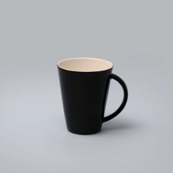 black ceramic mug